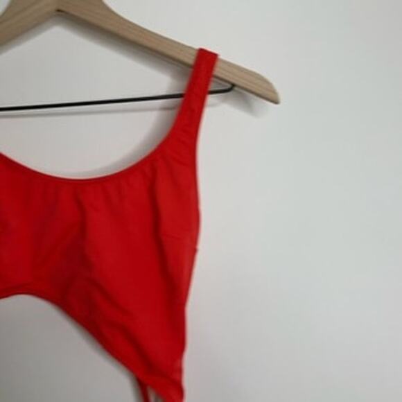 SOLID + STRIPED Jourdan Two Tone Swimsuit Womens New XS - Picture 4 of 12